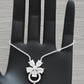 Luxury Silver Butterfly Hand Chain Bracelet Elegant Bridal Jewelry