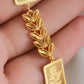Gold-Plated Floral Jewelry Set – Arabic Wedding Bracelet, Earrings & Ring