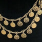Gold Plated Coin Body Chain Festival Belly Dance Necklace
