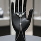 Luxury Silver Hand Chain Bracelet Elegant Bridal Slave Jewelry