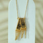 Luxury Gold Plated Palestine Map Necklace With Keffiyeh