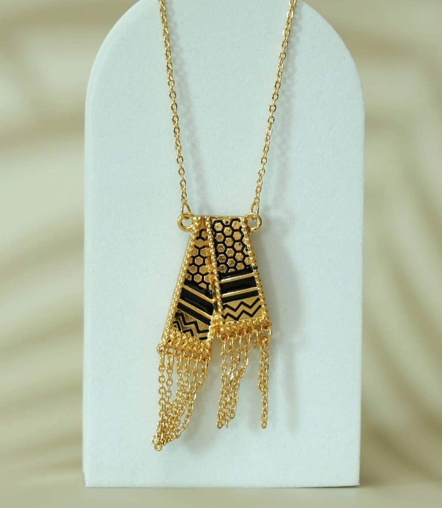 Luxury Gold Plated Palestine Map Necklace With Keffiyeh