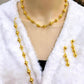 Luxury Gold Plated Beaded Jewelry Set Elegant