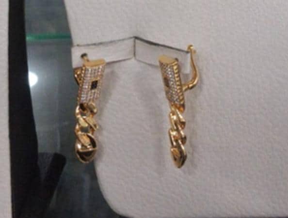 Luxury Gold Plated Monaco Cuban Chain Jewelry Set Statement Gift