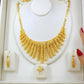Gold Plated Sunburst Statement Jewelry Set Luxury