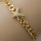 Bold Elegance – Gold-Plated "V" Jewelry Set