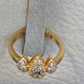Gold Plated Bridal Jewelry Set Luxury Necklace Earrings Bracelet Ring Elegant