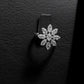 Luxury Silver Floral Jewelry Set Bridal Wedding Elegant Gift