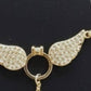 Dainty Angel Wings Gold Hand Harness • Sparkling Guardian Wing Slave Bracelet