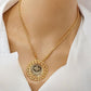Ottoman Coin Gold Plated Jewelry Set Vintage Gift