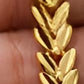 Elegant Olive Leaf Gold-Plated Jewelry Set – Necklace, Bracelet & Earrings