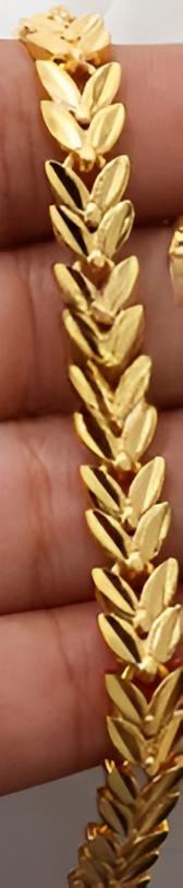 Elegant Olive Leaf Gold-Plated Jewelry Set – Necklace, Bracelet & Earrings