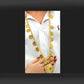 Gold Plated Coin Necklace Statement Medallion Jewelry