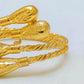 Gold-Plated Leaf Bracelet & Ring Set: Elegant Crystal Accents