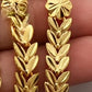 Elegant Olive Leaf Gold-Plated Jewelry Set – Necklace, Bracelet & Earrings