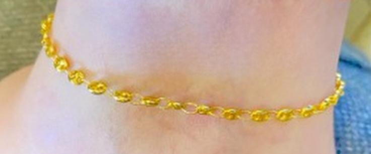 Gold-Plated Anklet Set – Adjustable Coin, Pearl & Crystal Charms Foot Jewelry