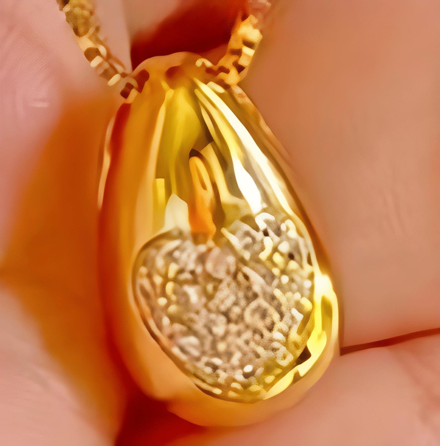 Gold-Plated Heart Teardrop Jewelry Set – Elegant Necklace & Earrings with Cubic Zirconia Stones