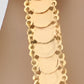 Gold-Plated Ottoman Coin Necklace – Arabic Calligraphy Pendant, Turkish Style