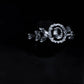 Luxury Silver Plated Geometric Hexagon Jewelry Set • Crystal Honeycomb • 4Pcs