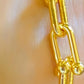 Gold Plated Bracelet Set: Crystal Bangle, Leaf Bracelet, Link Chain