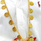 Gold Plated Coin Necklace Statement Medallion Jewelry