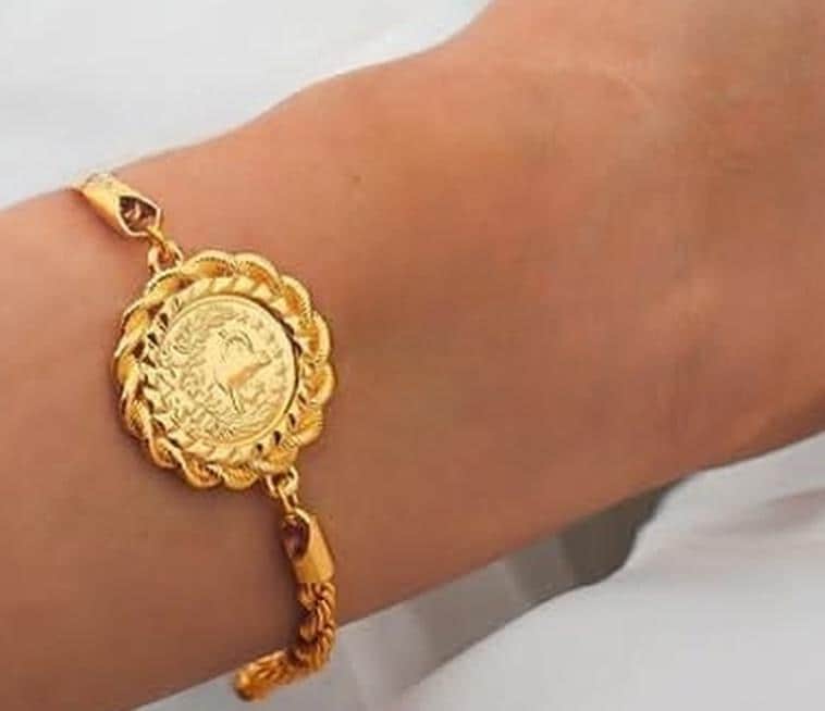 Ottoman Coin Gold Plated Jewelry Set Vintage Gift