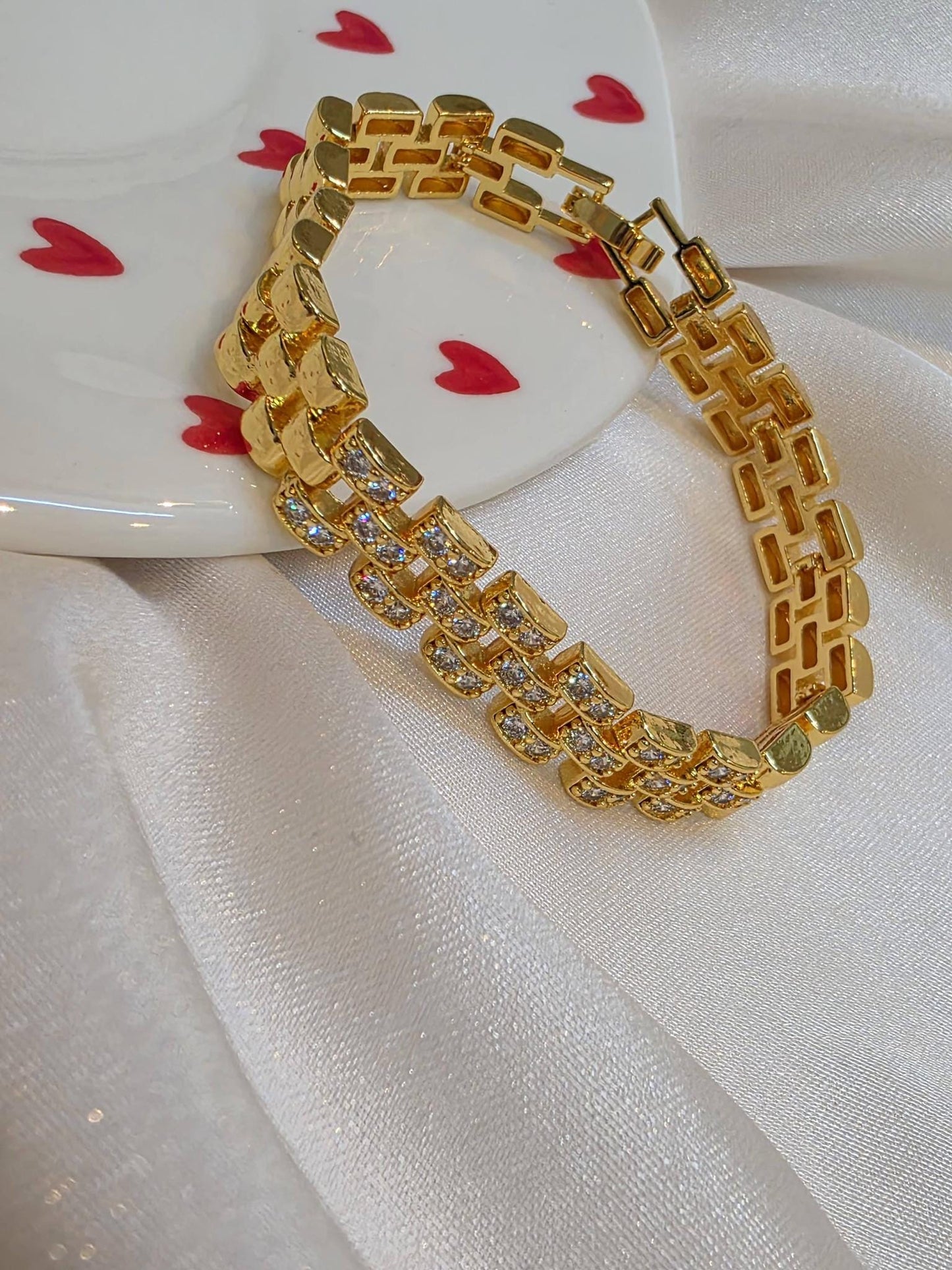 Luxury Gold Plated Chain Bracelet for Women