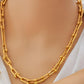 Gold-Plated Jewelry Set – 21K Style Necklace, Bracelet & Earrings
