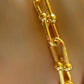 Gold-Plated Anklet with Coin, Pearl & Crystal Charms – Women’s Adjustable Foot Chain