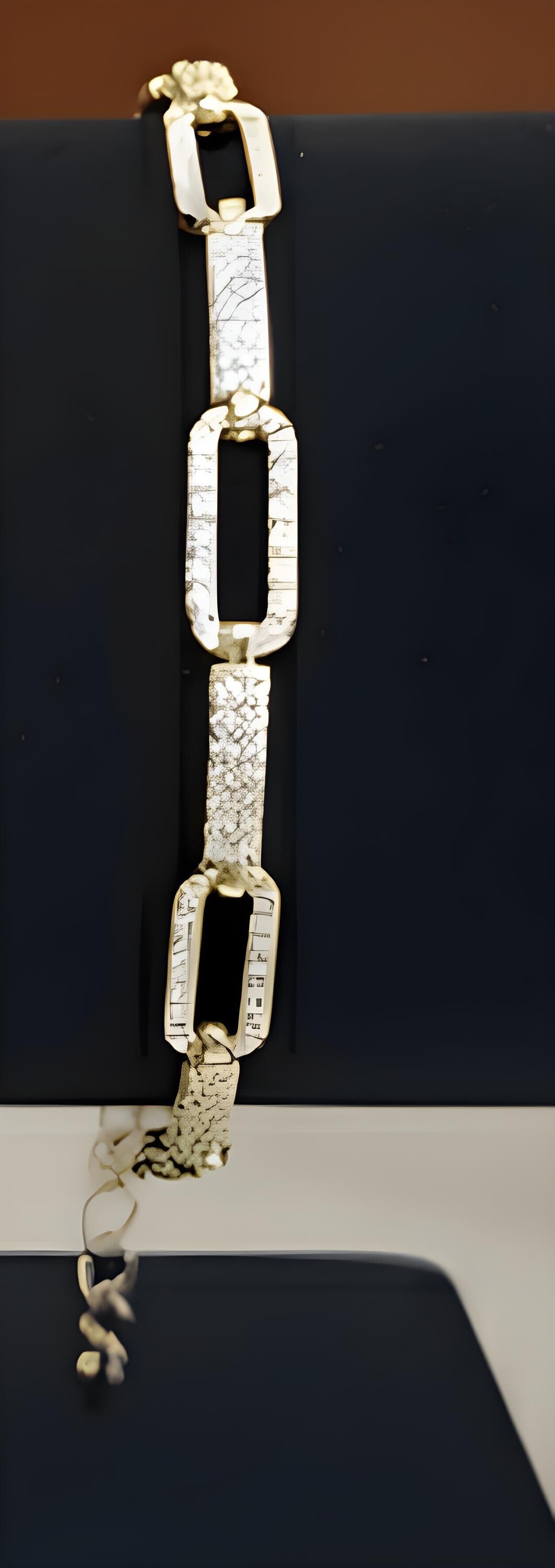 Elegant Gold Plated Link Bracelet Set • Modern Coffee Bean & Crystal Design