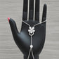 Luxury Silver Butterfly Hand Chain Bracelet Elegant Bridal Jewelry