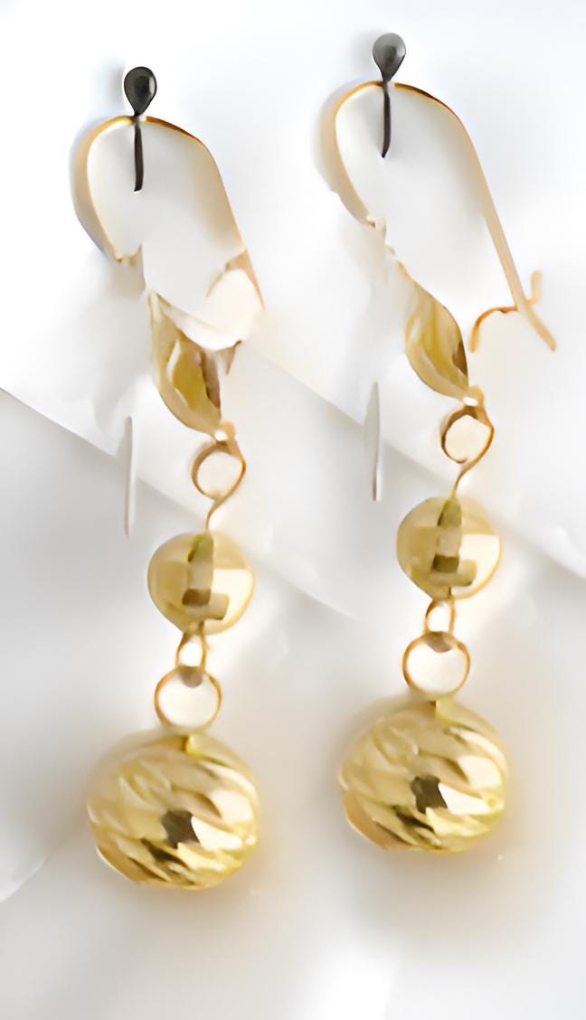Gold-Plated Beaded Jewelry Set – Necklace, Bracelet, Earrings & Ring