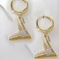 Bold Elegance – Gold-Plated "V" Jewelry Set