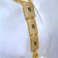 Luxury Gold Plated Rectangle Pendant Necklace
