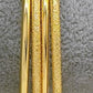 Gold Plated Bangle Bracelet Set Textured Stackable Jewelry