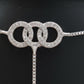 Luxury Silver Heart Hand Chain Bracelet Elegant Romantic Jewelry
