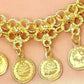 Royal Gold Plated Coin Fringe Jewelry Set