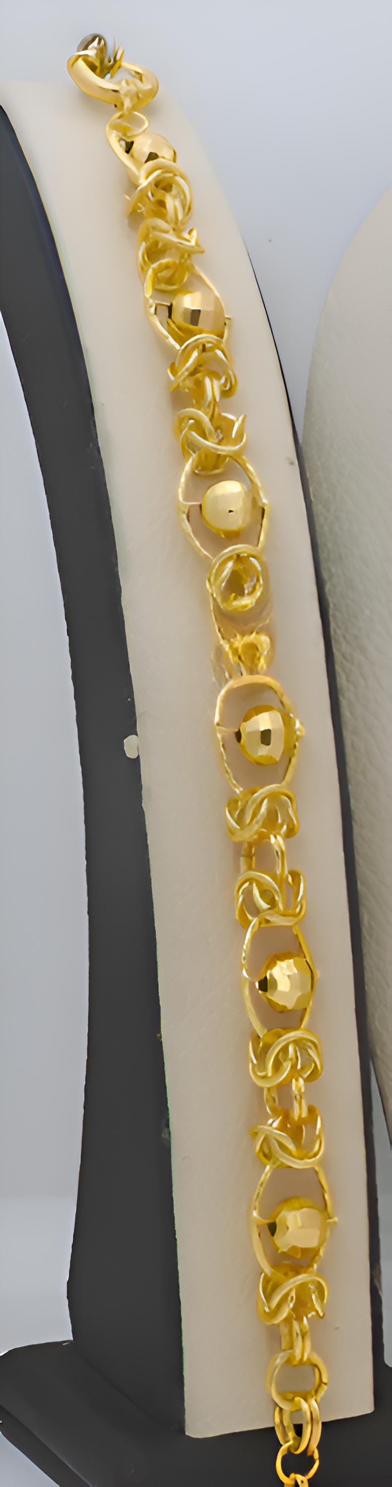 Gold-Plated Ottoman Medallion Bridal Jewelry Set – Necklace, Bracelet, Earrings & Ring