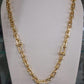 Gold Plated Paperclip Chain Jewelry Set Luxury