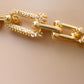 Gold-Plated Bridal Jewelry Set – Necklace, Earrings, Bracelet & Ring