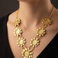 Luxury Gold Plated Ottoman Coin Statement Necklace