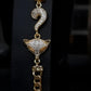Luxury Gold Plated Floral Crystal Jewelry Set • Vintage Teardrop Design • 4Pcs