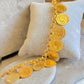 Gold Plated Coin Charm Bracelet: Boho Roman Style Dangle Jewelry