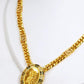 Gold Plated Greek Medallion Jewelry Set Statement