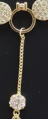 Dainty Angel Wings Gold Hand Harness • Sparkling Guardian Wing Slave Bracelet