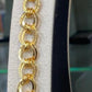 Gold Plated Chain Jewelry Set Chunky Link Necklace Bracelet Earrings