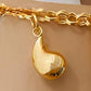 Golden Raindrop Elegance Set – Bold Plated Jewelry Design