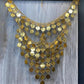 Gold Plated Coin Face Chain Festival Jewelry Ottoman Style Statement Necklace