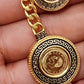 Gold-Plated Greek Coin Jewelry Set – Queen Cameo Necklace, Bracelet & Earrings