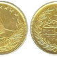 Gold Plated Ottoman Style Coin Necklace Vintage Statement Jewelry